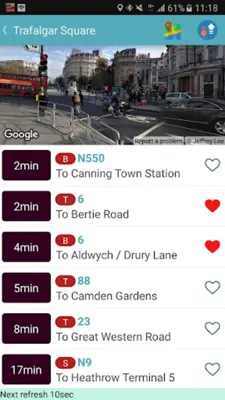 London Bus Tracker android App screenshot 4